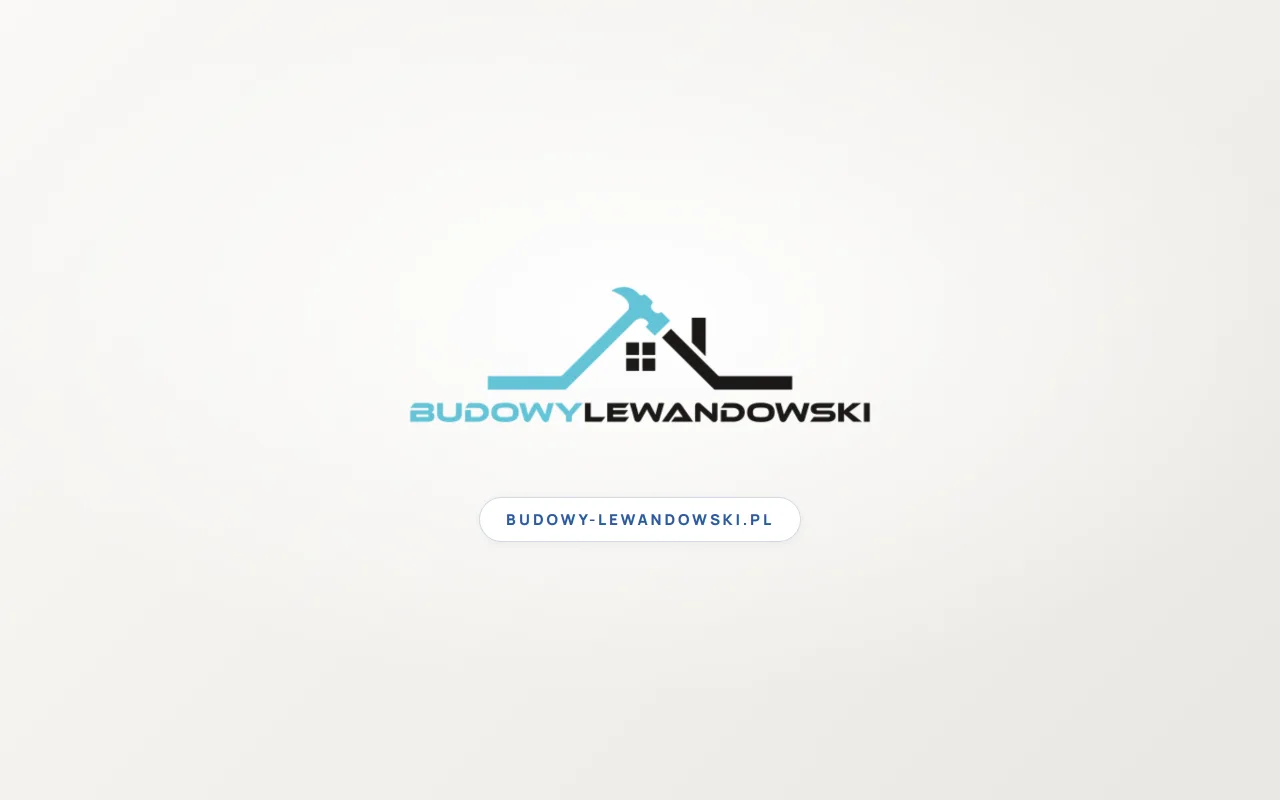 Budowy Lewandowski — logo i strona internetowa firmy budowlanej od Bizumi