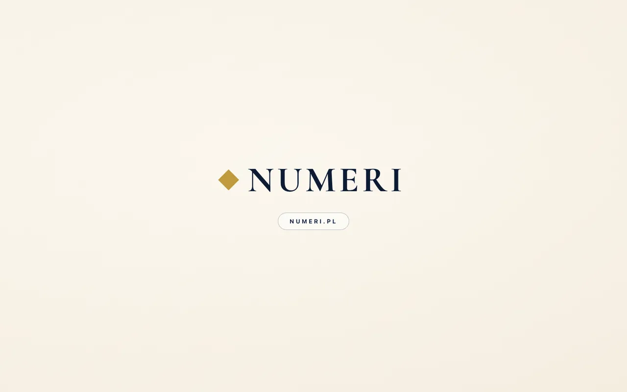 NUMERI — logo i strona internetowa biura rachunkowego od Bizumi